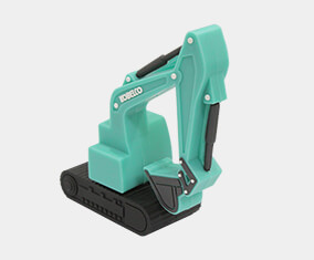 Custom PVC shape - Green-excavator1 – ODM project for display only