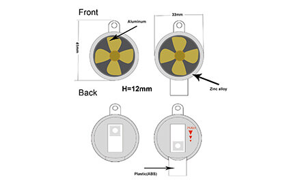 Customized Metal Propeller USB